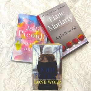 Jodi Picoult Book Bundle- Liane Moriarty Apples Never Fall- A Spark of Light